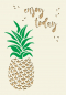 Preview: 31011 Grußkarte paper deluxe "enjoy today" - Ananas