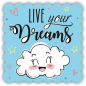 Preview: 32102 Formmagnet "live your dreams"