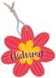 Preview: Geschenkanhänger Blume „Glückwunsch“