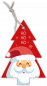 Preview: Geschenkanhänger Weihnachtsmann „Hohoho“
