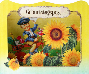 0427 3D Grußkarte "Geburtstagspost"