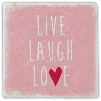 0930 Marmorfliese "live laugh love"