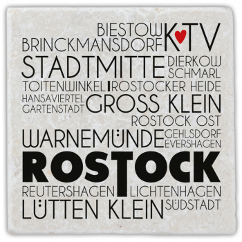 1018 Marmorfliese Rostock Typografie