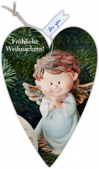 29145 Herzkarte unser Finne "Fröhliche Weihnachten"