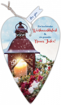 29146 Herzkarte unser Finne "Ein leuchtendes Weihnachtsfest"