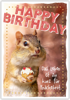 29808 Postkarte Happy Words "Happy Birthday"