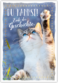 29834 Postkarte Happy Words"Du kannst! Ender der Geschichte"