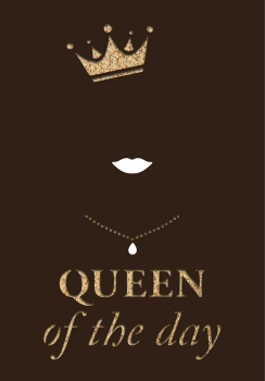 31002 Grußkarte paper deluxe "Queen of the day"