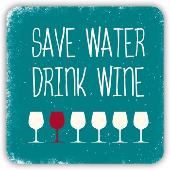 32175 Formmagnet "Save water drink wine"