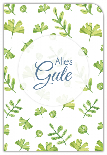 31109 Grußkarte Aquarell "Alles Gute"